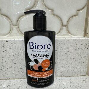 Biore Charcoal Acne Clearing Cleanser w/ Salicylic Acid 6.77oz Oily Skin